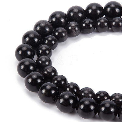 88Pcs 2Strands 2 Style Cat Eye Beads G-BC0001-13-1