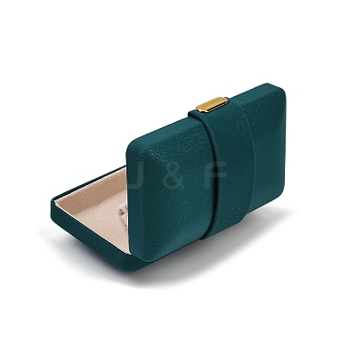 Rectangle PU Leather Jewelry Ring Storage Boxes CON-Z009-01A-01-1