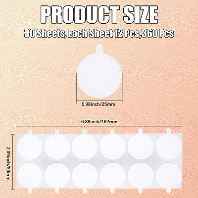 Round Duble Sided Stickers DIY-WH20066-001-1