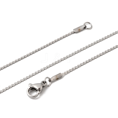12Pcs 304 Stainless Steel Serpentine Chain Necklaces for Men Women NJEW-H093-19P-01-1