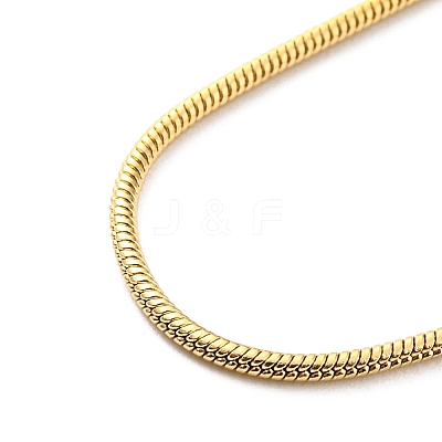 304 Stainless Steel Round Snake Chain Bracelet Making STAS-B044-01G-1
