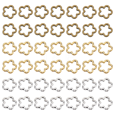 90Pcs 3 Colors Tibetan Style Alloy Bead Frames FIND-SC0011-51-1