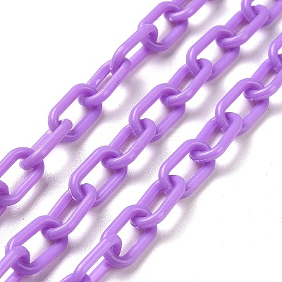 Opaque Acrylic Cable Chains CHAC-P001-03-1