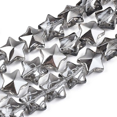 Electroplate Glass Beads Strand EGLA-S188-18-A01-1