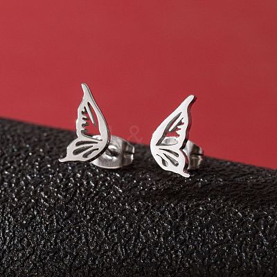 Stainless Steel Stud Earrings for Women PW-WGFE412-14-1