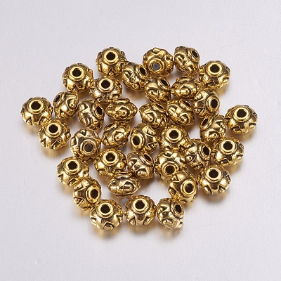 Tibetan Style Spacer Beads TIBEB-A24612-AG-LF-1