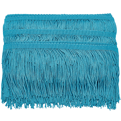 Polyester Tassel Lace Edge Trim Ribbon OCOR-WH0101-118A-1