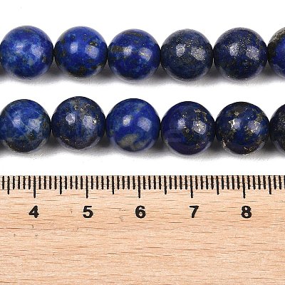 Natural Lapis Lazuli Bead Strands G-G953-03-10mm-1