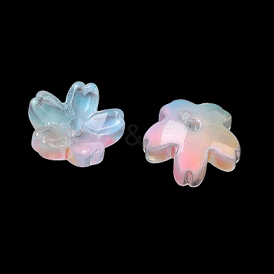 Dyed & Heated Glass Bead Caps GLAA-Z019-03J-1