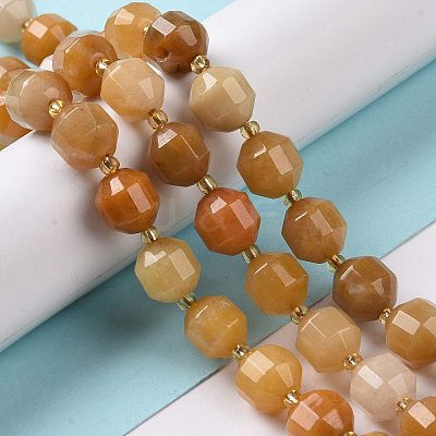 Natural Topaz Jade Beads Strands G-G990-F14-1
