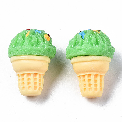 Spray Painted Resin Cabochons CRES-Q215-022E-1