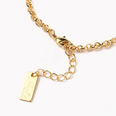 Brass Figaro Chain Bracelets BJEW-H537-01G-1