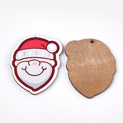 Printed Basswood Pendants X-WOOD-S045-049-1
