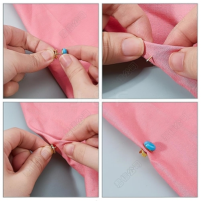 50Pcs Iron Butterfly Clutches Pin Backs IFIN-H066-01P-1