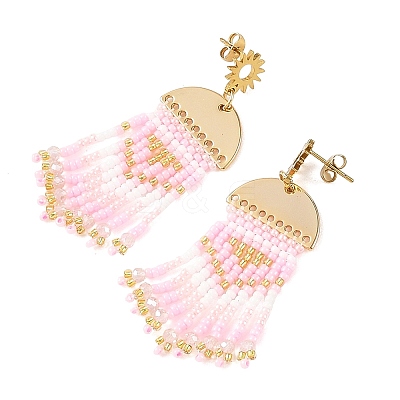 Brass Chandelier Earrings for Women EJEW-MZ00757-02-1