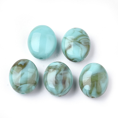 Acrylic Beads OACR-S022-29-1