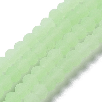 Imitation Jade Solid Color Glass Beads Strands EGLA-A034-J2mm-MD01-1