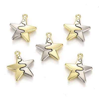 Spray Painted Alloy Pendants LS-FIND-I016-B01-1