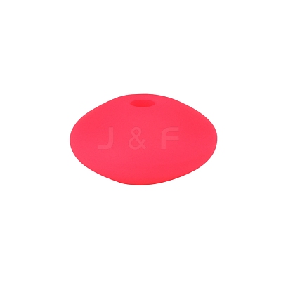 Flat Round Food Grade Silicone Beads PW-WG87984-02-1