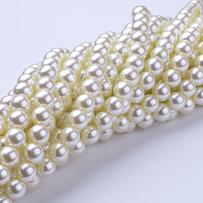 Glass Pearl Beads Strands HY-10D-B02-1