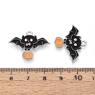 Halloween Theme Alloy Enamel Pendants ENAM-T022-54P-05-1