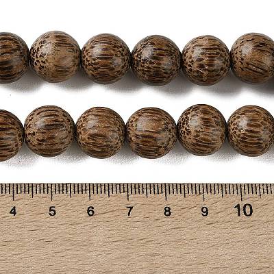 Natural Coconut Wood Beaded Strands COCB-P002-10B-1