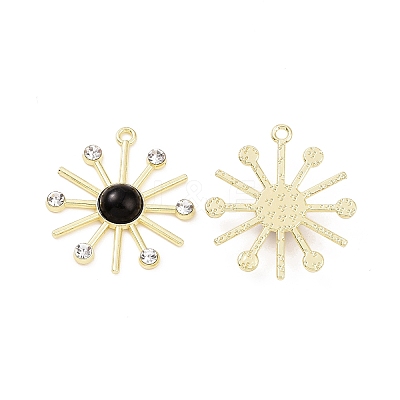 Glass Imitation Cat Eye Pendants PALLOY-F292-01G-01-1