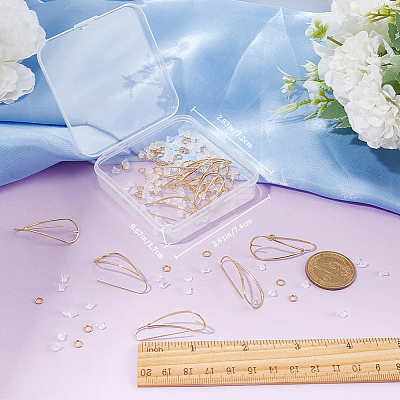 12Pcs Brass Earring Hook DIY-CN0002-62-1