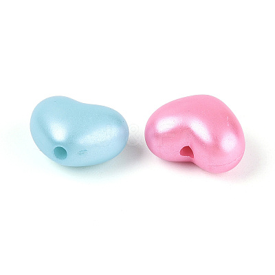 Opaque ABS Plastic Beads OACR-N154-01-1