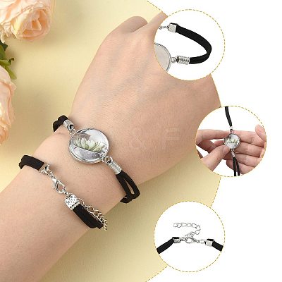 5Pcs Suede Bracelet Making MAK-FS0001-06-1
