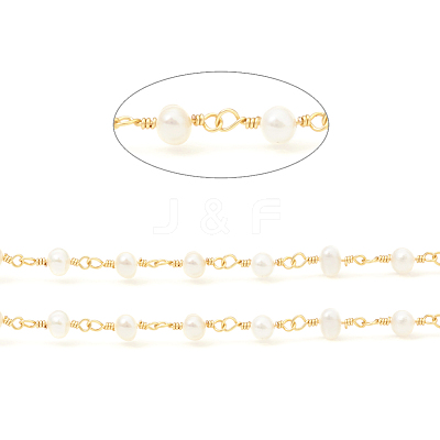 3.28 Feet Brass Handmade Beaded Chain X-CHC-I031-05A-1