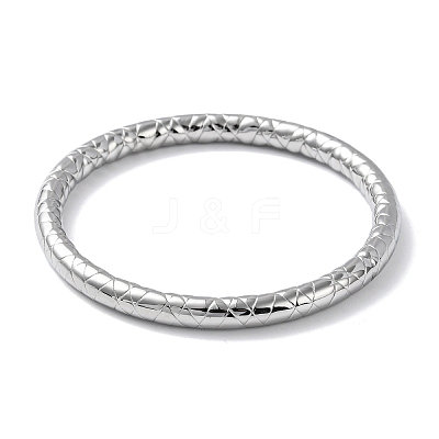Non-Tarnish 304 Stainless Steel Grooved Bangles BJEW-G686-03P-1