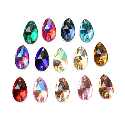 Glass Connector Charms GLAA-A006-02-1