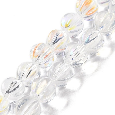 Transparent Glass Beads Strands GLAA-F114-02A-10-1