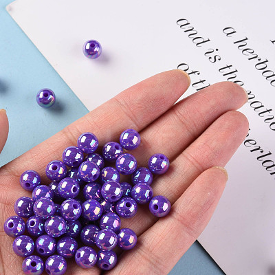 Opaque Acrylic Beads MACR-S370-D8mm-31-1