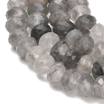 Natural Cloudy Quartz Beads Strands G-C259-A16-8x12mm-1