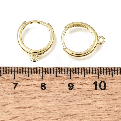 Brass Huggie Hoop Earring Findings KK-A303-30G-1