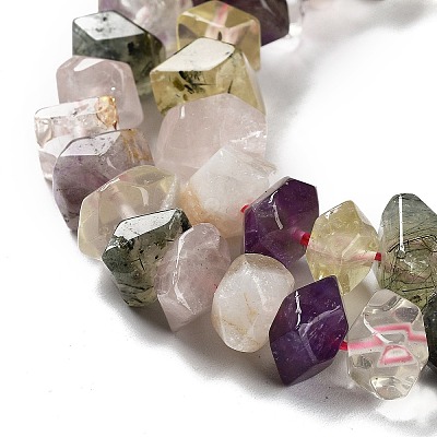 Natural Mixed Quartz Beads Strands G-D091-A04-1