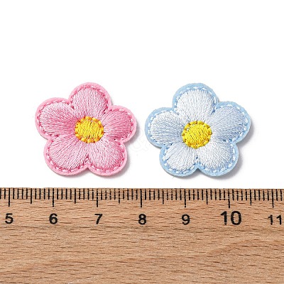 Polyester Embroidery Cloth Iron On/Sew On Patches DIY-U009-01-1