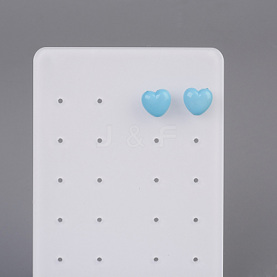 Organic Glass Earring Displays EDIS-G013-03-1