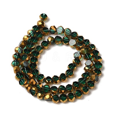 Electroplate Glass Beads Strands X-EGLA-P061-01B-06-1