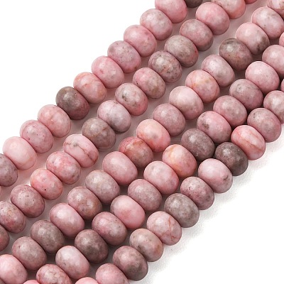 Natural Pink Zebra Jasper Beads Strands X-G-D481-13-1