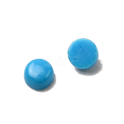 Synthetic Turquoise Cabochons G-C070-02E-1