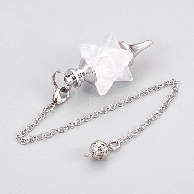 Natural Quartz Crystal Dowsing Pendulums KK-F756-08F-1