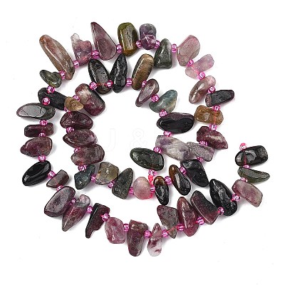 Natural Colorful Tourmaline Beads Strands G-F821-C01-01-1