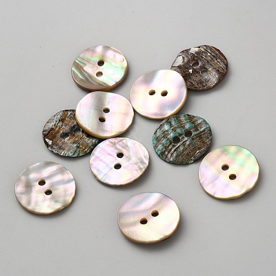 Natural Shell Buttons BUTT-WH0024-041E-1