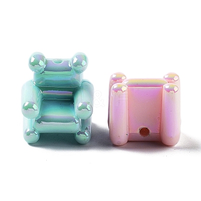 UV Plating Acrylic Beads MACR-K357-10L-1
