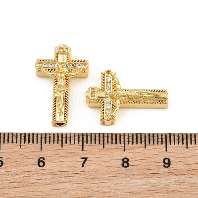 Easter Brass Micro Pave Clear Cubic Zirconia Pendants CU-CBADC6C-10G-04-1