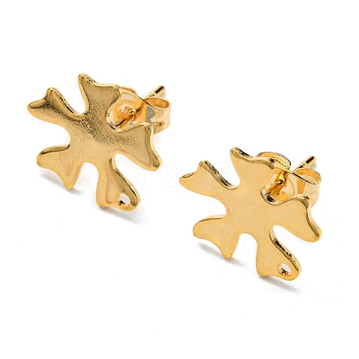 201 Stainless Steel Stud Earrings Finding STAS-B045-14G-1