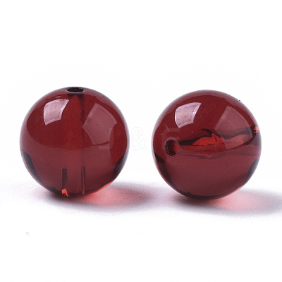 Transparent Acrylic Beads OACR-S037-001A-1